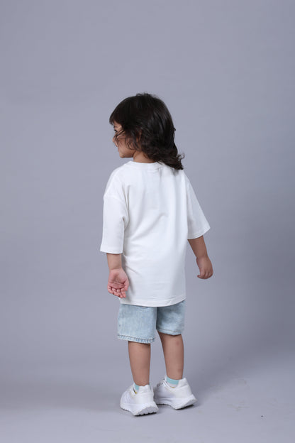 KYLE Bamboo Graphic T-Shirt – Berry Lucky Bear Print Kids T-Shirt