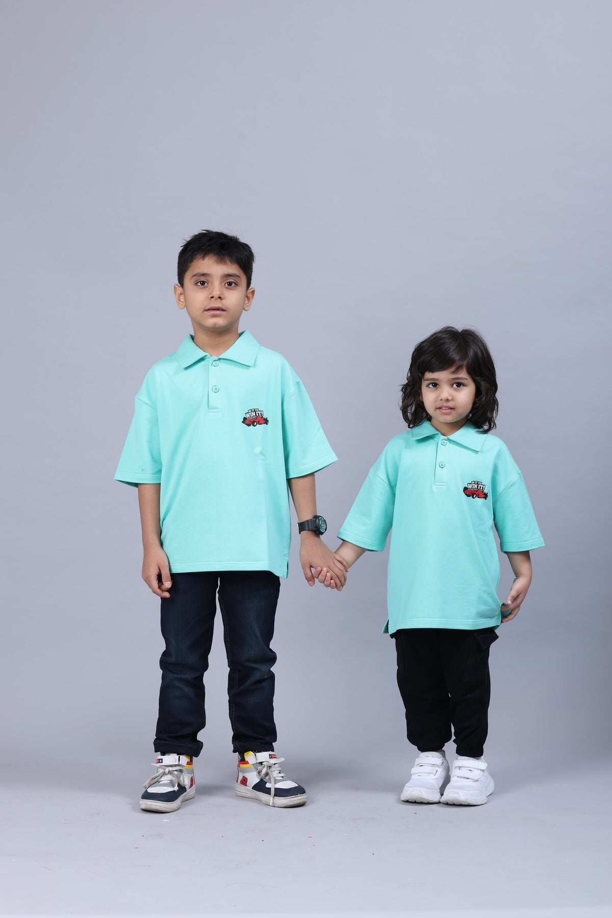 JORDON Bamboo Polo T-Shirt – Race Car Detail Boys Polo Tee