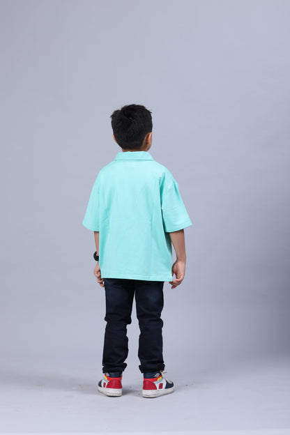 JORDON Bamboo Polo T-Shirt – Race Car Detail Boys Polo Tee