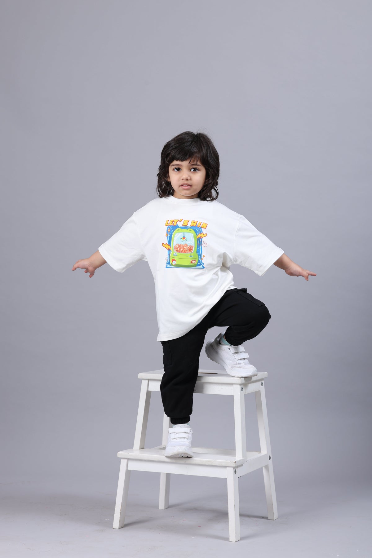 NOEL Bamboo Graphic T-Shirt – Let’s Win Arcade Print Kids T-Shirt