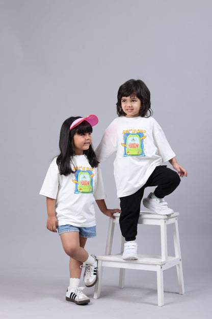 NOEL Bamboo Graphic T-Shirt – Let’s Win Arcade Print Kids T-Shirt