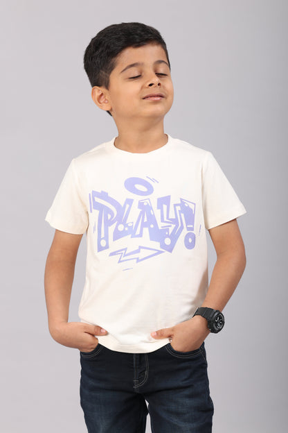 KODA Bamboo Graphic T-Shirt – Lightning Play Print Kids T-Shirt