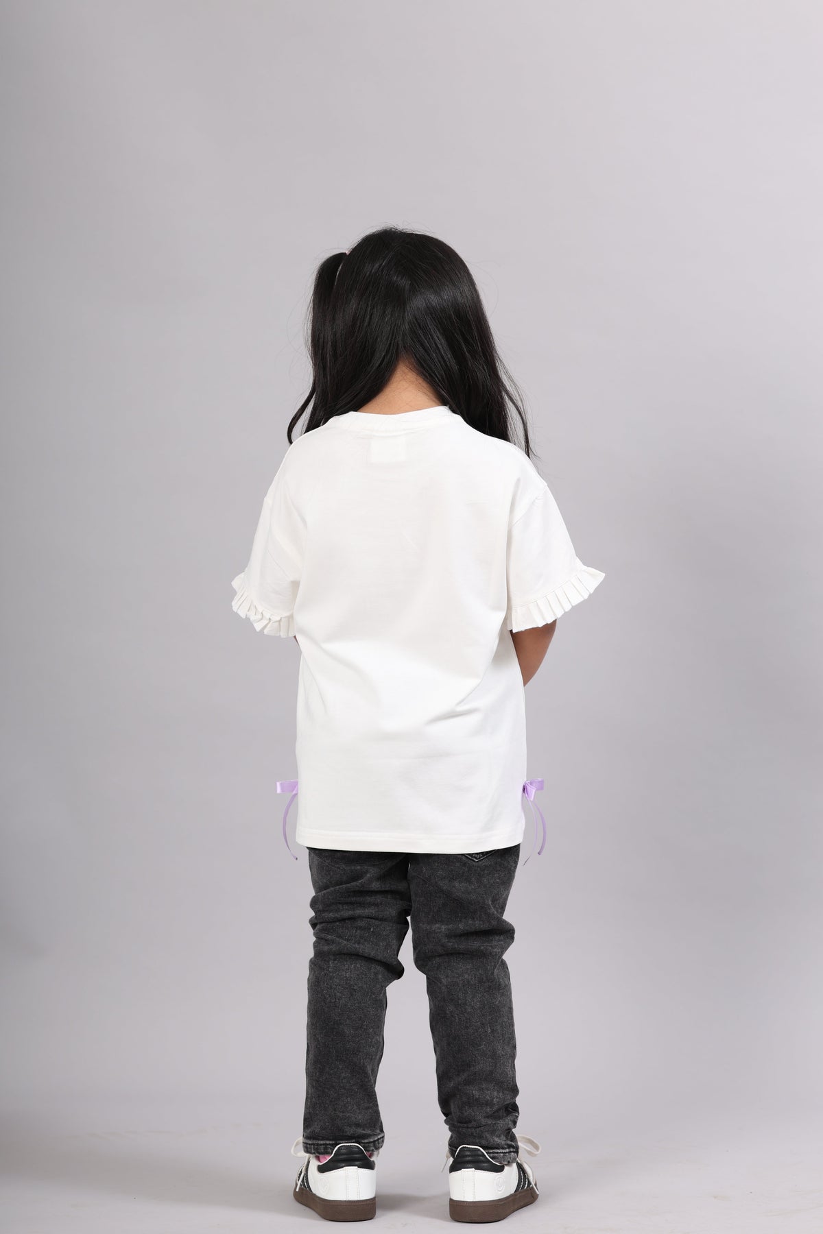 ELIZA Bamboo Graphic T-Shirt – Fun Zone Print Girls Tee with Bow Detail
