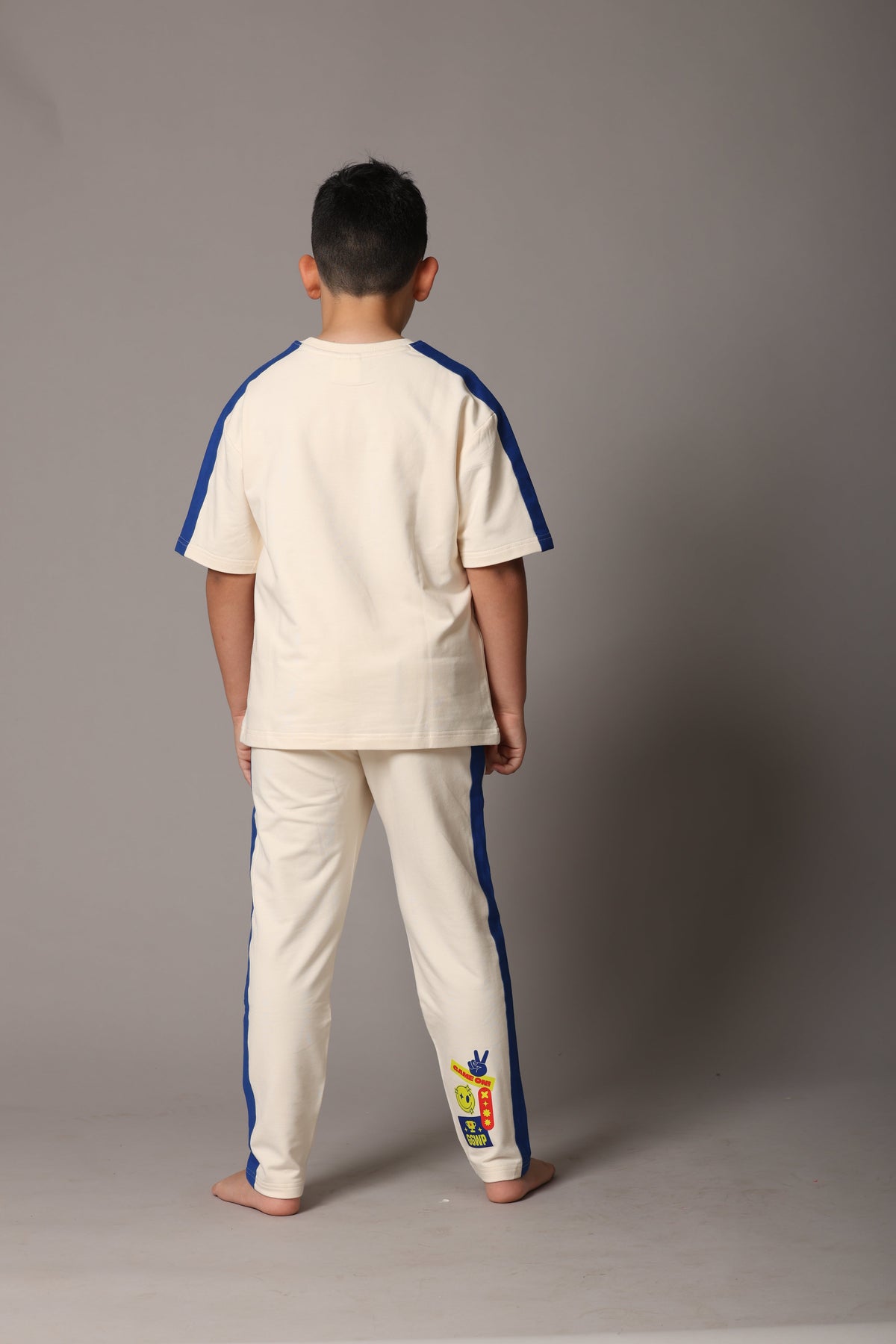 KAI Bamboo Co-ord Set – Oversized Kids Outfit - Off White