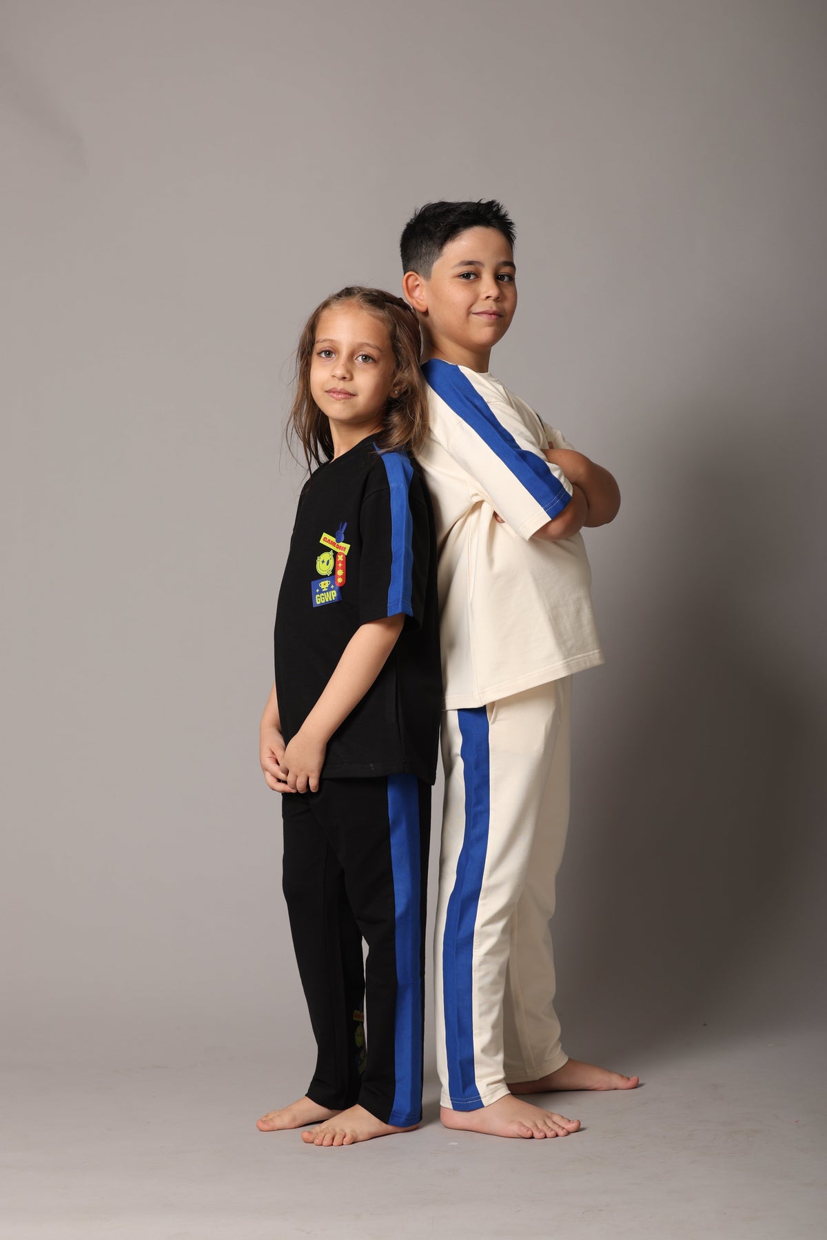 KAI Bamboo Co-ord Set – Oversized Kids Outfit - Black
