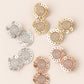 Choko Set of 6 Alligator Sequin Hairclips - Sparkling Circles - Gold, Silver