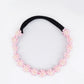 Choko Floral Lace Beaded Hair Band - Pretty in - Pink with Cream and White Pearls