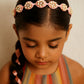 Choko Beaded Floral Pearl Hairband with Pearly Flowers and Elegant Touch for Girls - Light Pink