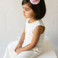 Choko Pastel Crown Pom-Pom Birthday Hairclip for Baby Girls with Glitter & Tulle - Multicolor