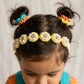 Choko Pearl Flower Detailing Headband - Yellow
