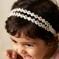 Choko Pearl Flower Detailing Headband - White