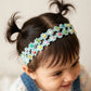 Choko Pearl Flower Detailing Headband - Light Blue