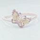 Choko Pink Butterfly-Shaped Hairband with Pearls - Choko Kids' Accessory