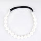 Choko White Floral Beaded Hair Band - Pearl Blossom - White with Cream and White Pearls