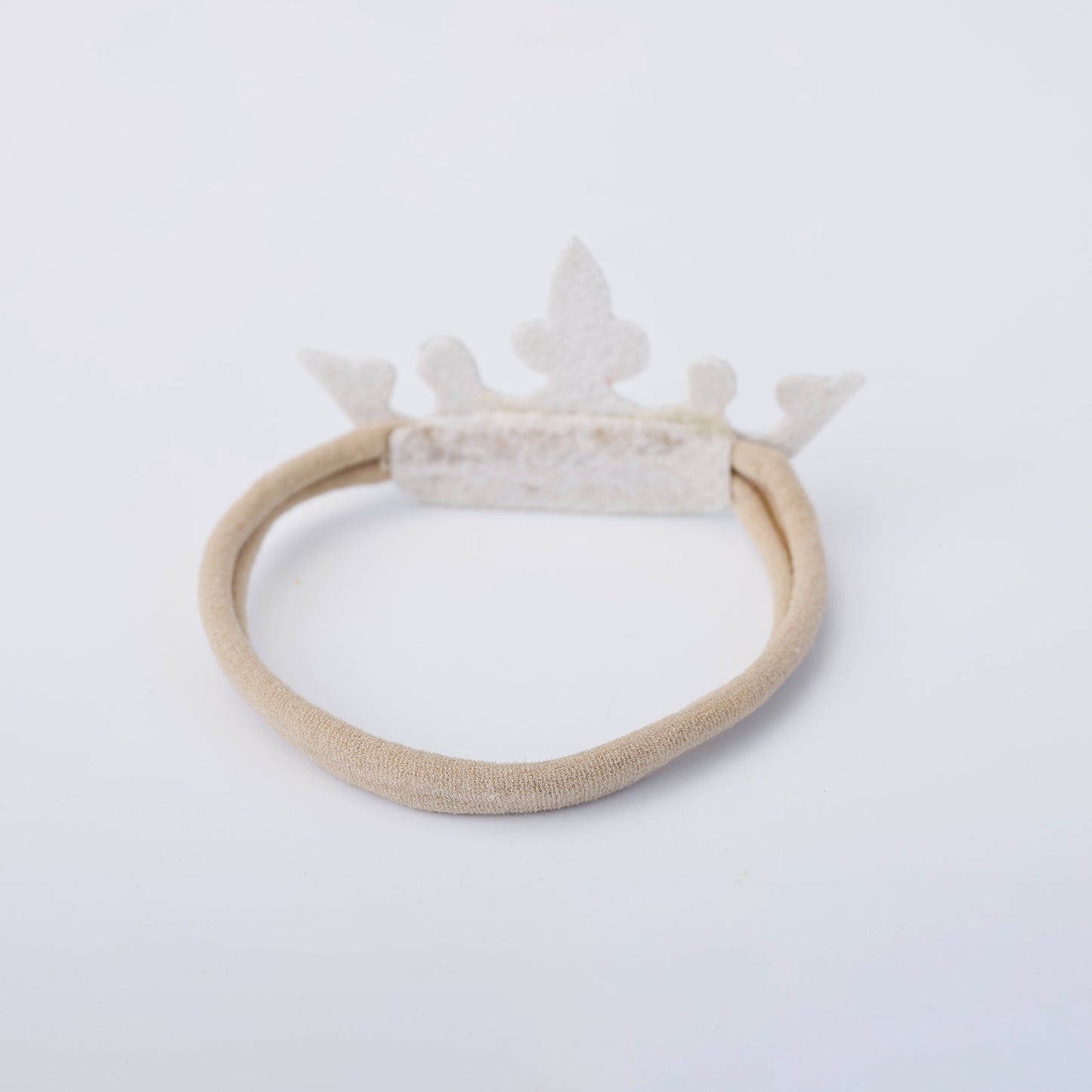 Choko Glitter Crown Birthday Headband with Pearl Accents and Pink Star, 1 Pc for Baby Girls - Blue