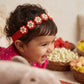 Choko Pearl Flower Detailing Headband - Red