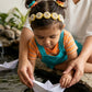 Choko Pearl Flower Detailing Headband - Yellow