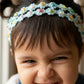 Choko Pearl Flower Detailing Headband - Light Blue
