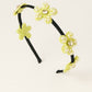 Choko Beaded Floral Hairband Hair Accessory with Pearly Details & Spring Charm for Girls - Green