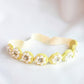 Choko Pearl Flower Detailing Headband - Yellow