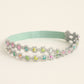 Choko Pearl Flower Detailing Headband - Light Blue