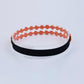 Choko Floral Sequin Crochet Hairband Handcrafted with Cheerful Crochet Flower for Girls - Orange