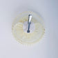 Choko Pearl & Gold Polka Dot Hairclip with Vintage Charm for Girls - Off White kids hair accessory