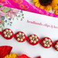 Choko Pearl Flower Detailing Headband - Red