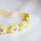 Choko Pearl Flower Detailing Headband - Yellow