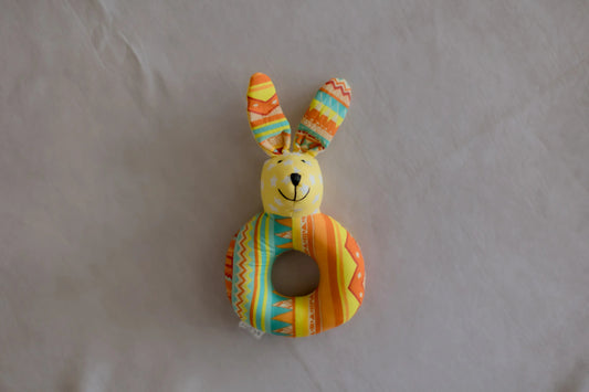 iLearnNGrow Kangaroo Face Shaped Rattle – Soft Sensory Rattle Toy for Babies