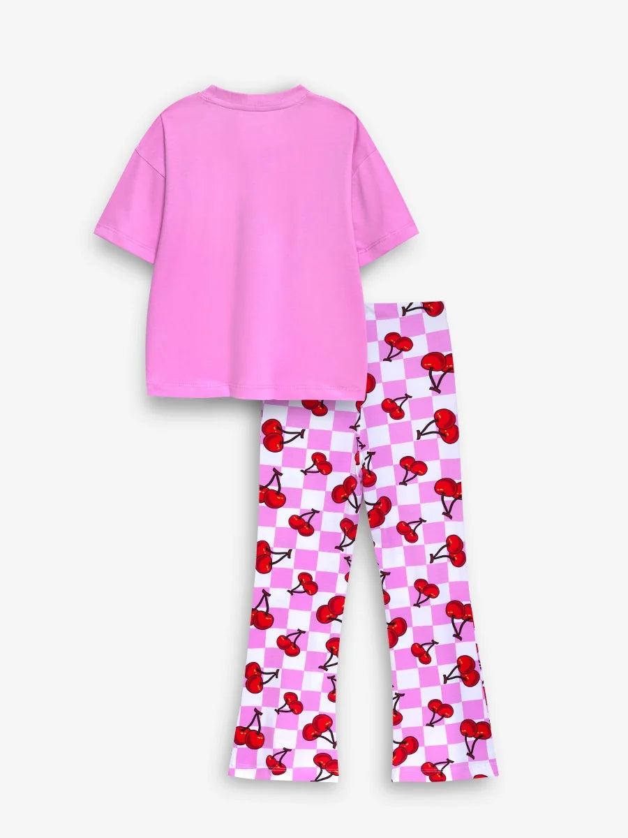 Fresh Slushie Bootcutpant Set (Pink)
