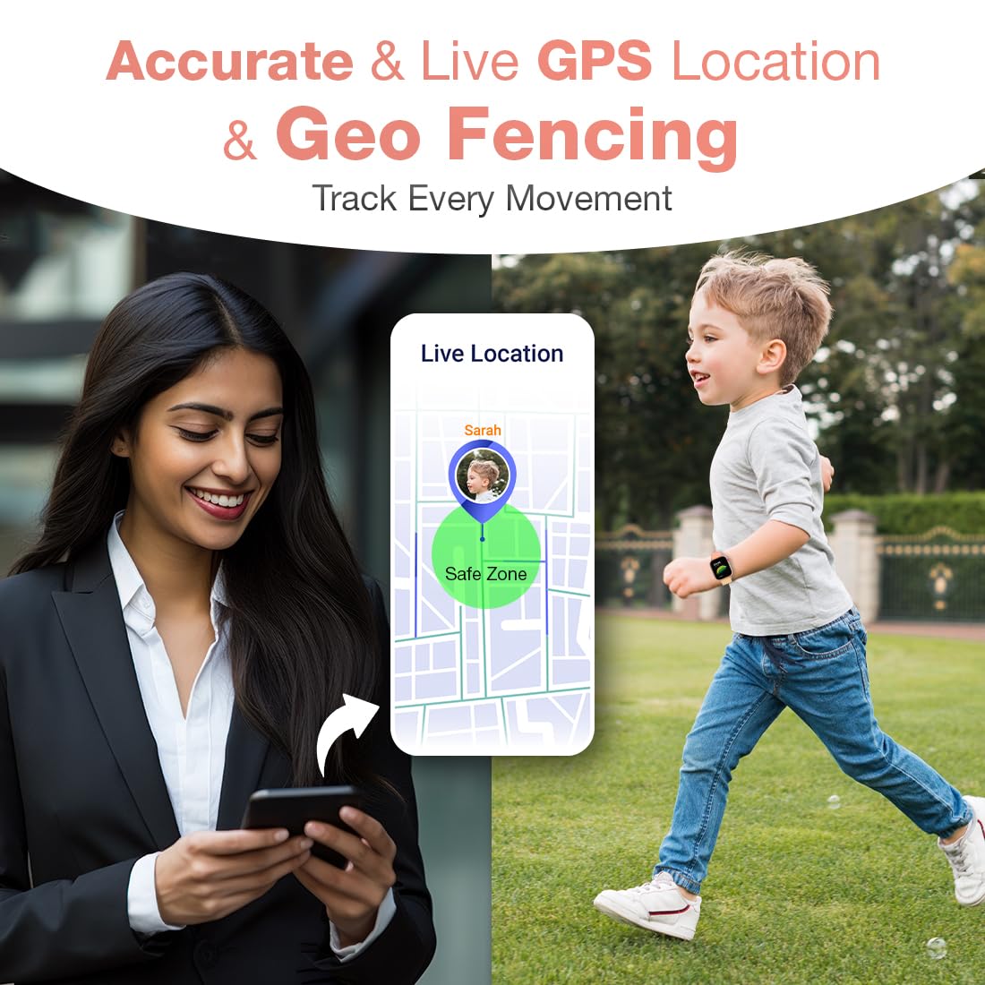 Sekyo Magic Pro Kids Smartwatch with Calling | Live & Accurate GPS Tracking, Video Call, SOS Alert, Route History, Pedometer & Games | 4G/5G SIM Support | Parent App & Habit Coach | Boys & Girls