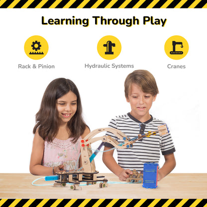 Smartivity Pump It Move It Hydraulic Crane STEM Toy for Kids 8+