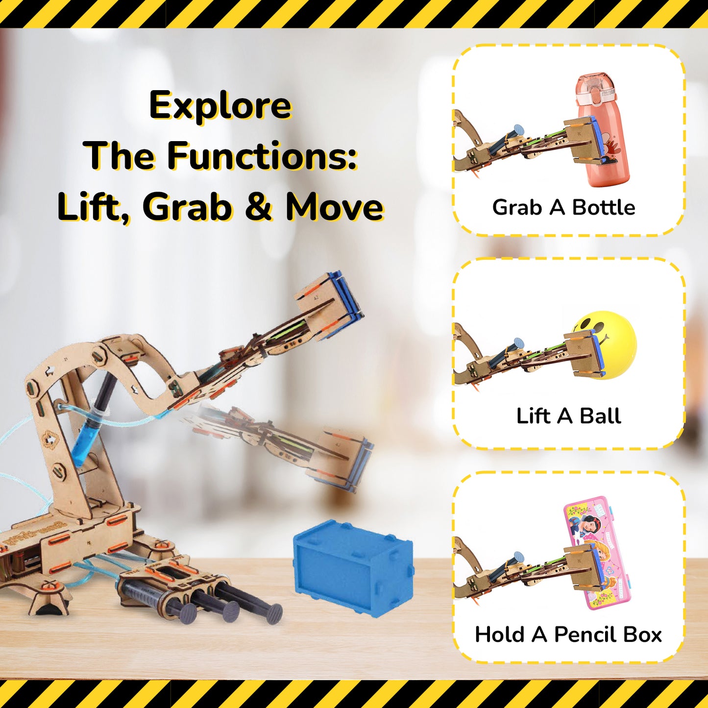 Smartivity Pump It Move It Hydraulic Crane STEM Toy for Kids 8+
