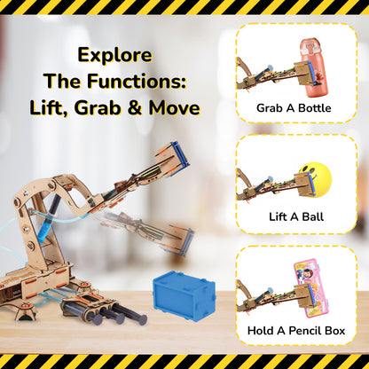 Smartivity Pump It Move It Hydraulic Crane STEM Toy for Kids 8+