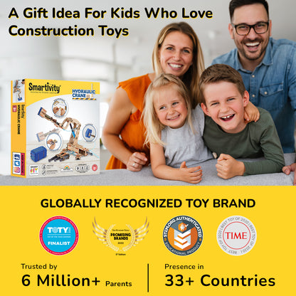 Smartivity Pump It Move It Hydraulic Crane STEM Toy for Kids 8+