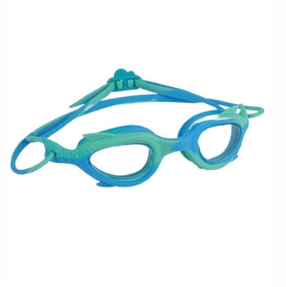 Mint & Blue Fishtail Designed Frame, Anti-Fog UV Protection Leakproof Design Swim Goggles for Kids, 3 years - 8 years