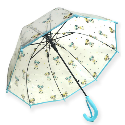 Dalmation theme Dome style Transparent Umbrella for Kids, 1-5years