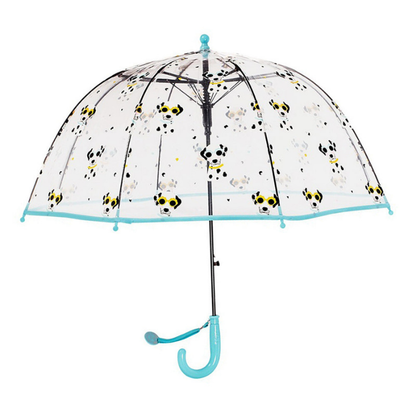 Dalmation theme Dome style Transparent Umbrella for Kids, 1-5years