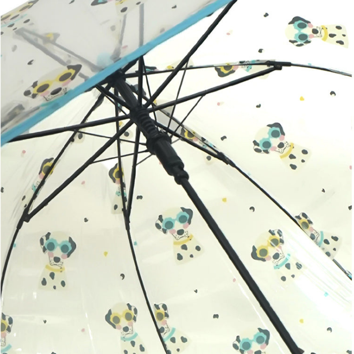 Dalmation theme Dome style Transparent Umbrella for Kids, 1-5years
