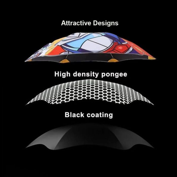 Aliens Space theme, Canopy Shape Umbrella for Kids, 5-12Years