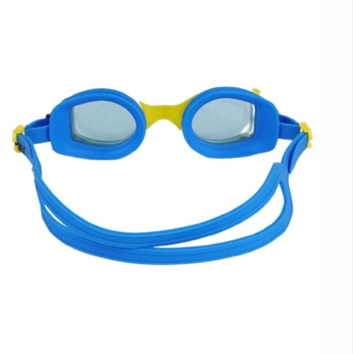 Junior Blue Yellow Anti-Fog UV Protection Leakproof Design Swim Goggles for Kids, 3 years - 8 years
