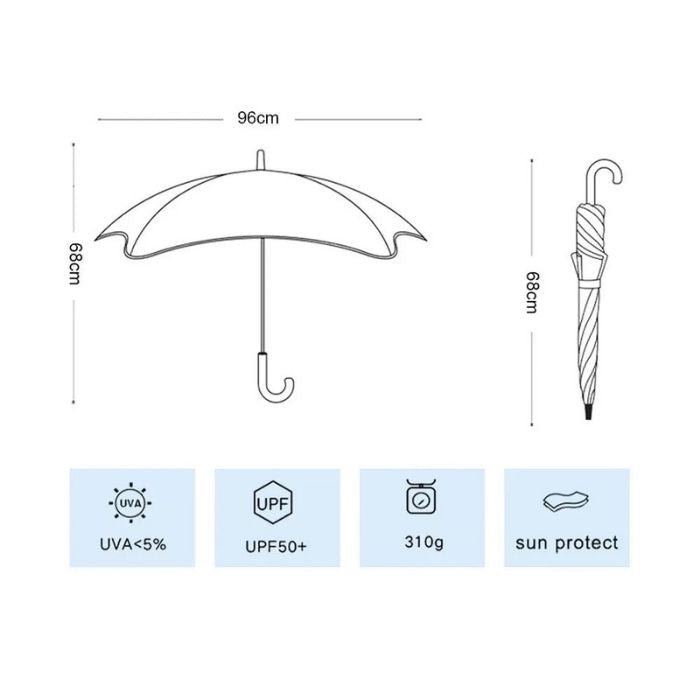 Splashing Dino theme, Canopy Shape Umbrella for Kids, 2-6Years.