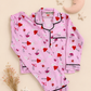 Pink Mushroom Night Suit