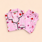 Pink Mushroom Night Suit