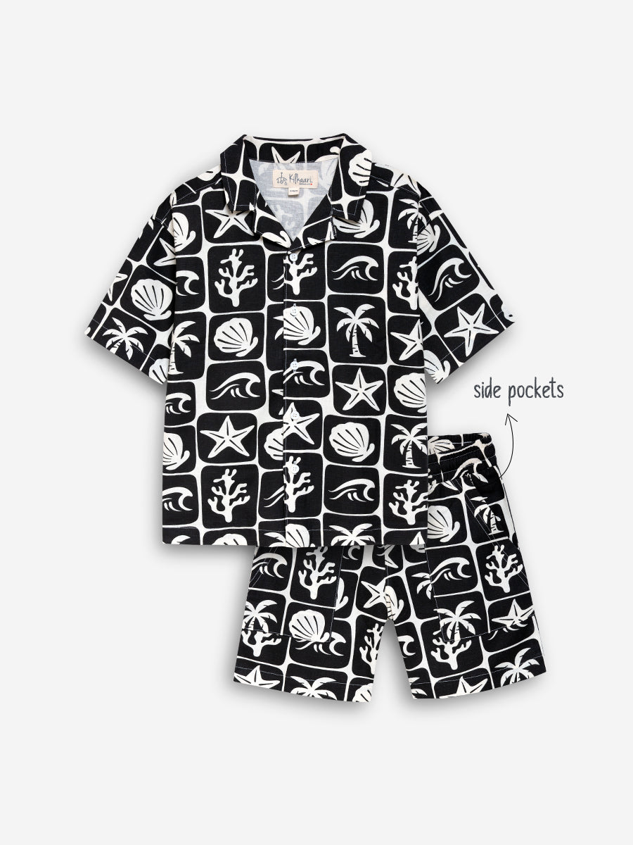 Coast at Midnight Shirt and Short Set