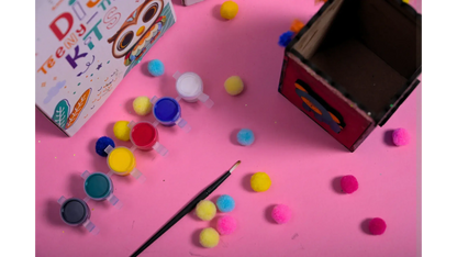 Teeny Tiny DIY Pen Stand Craft Kit – Desk Organizer Craft Set for Kids | ilearnngrow