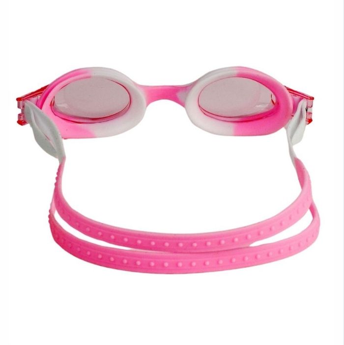 Tie Dye White with Pink Anti-Fog UV Protection Leakproof Design Swim Goggles for Kids, 1Year - 4Years
