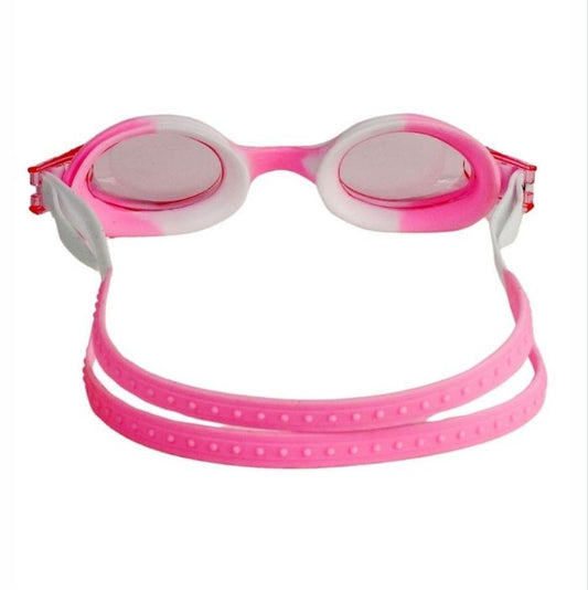 Tie Dye White with Pink Anti-Fog UV Protection Leakproof Design Swim Goggles for Kids, 1Year - 4Years