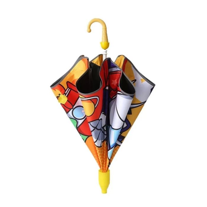Aliens Space theme, Canopy Shape Umbrella for Kids, 5-12Years